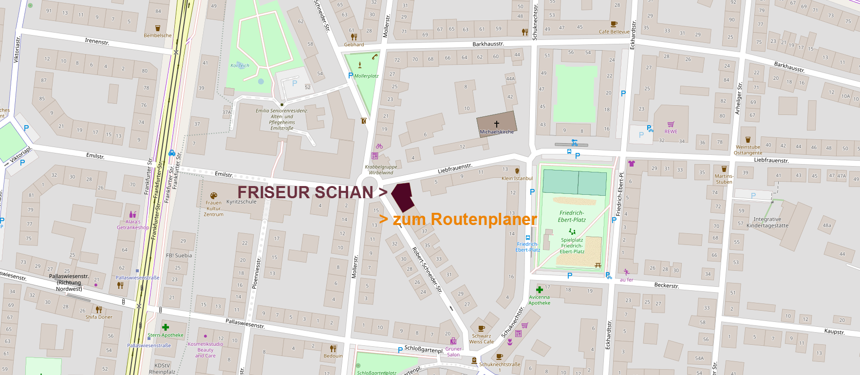 FRISÖR SCHAN / Lageplan